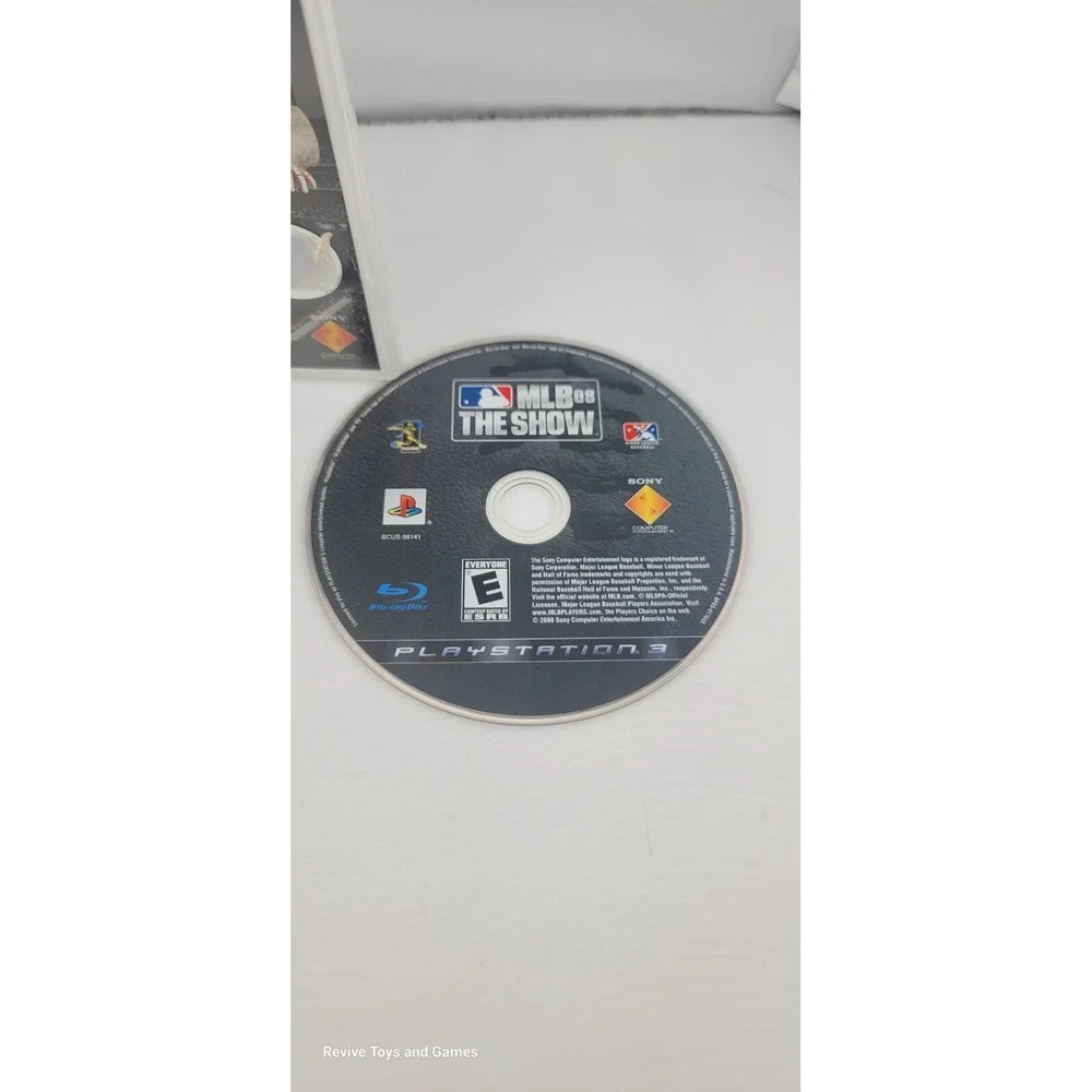 MLB 08: The Show (Sony PlayStation 3, PS3 2008) Game and Case Tested and Working